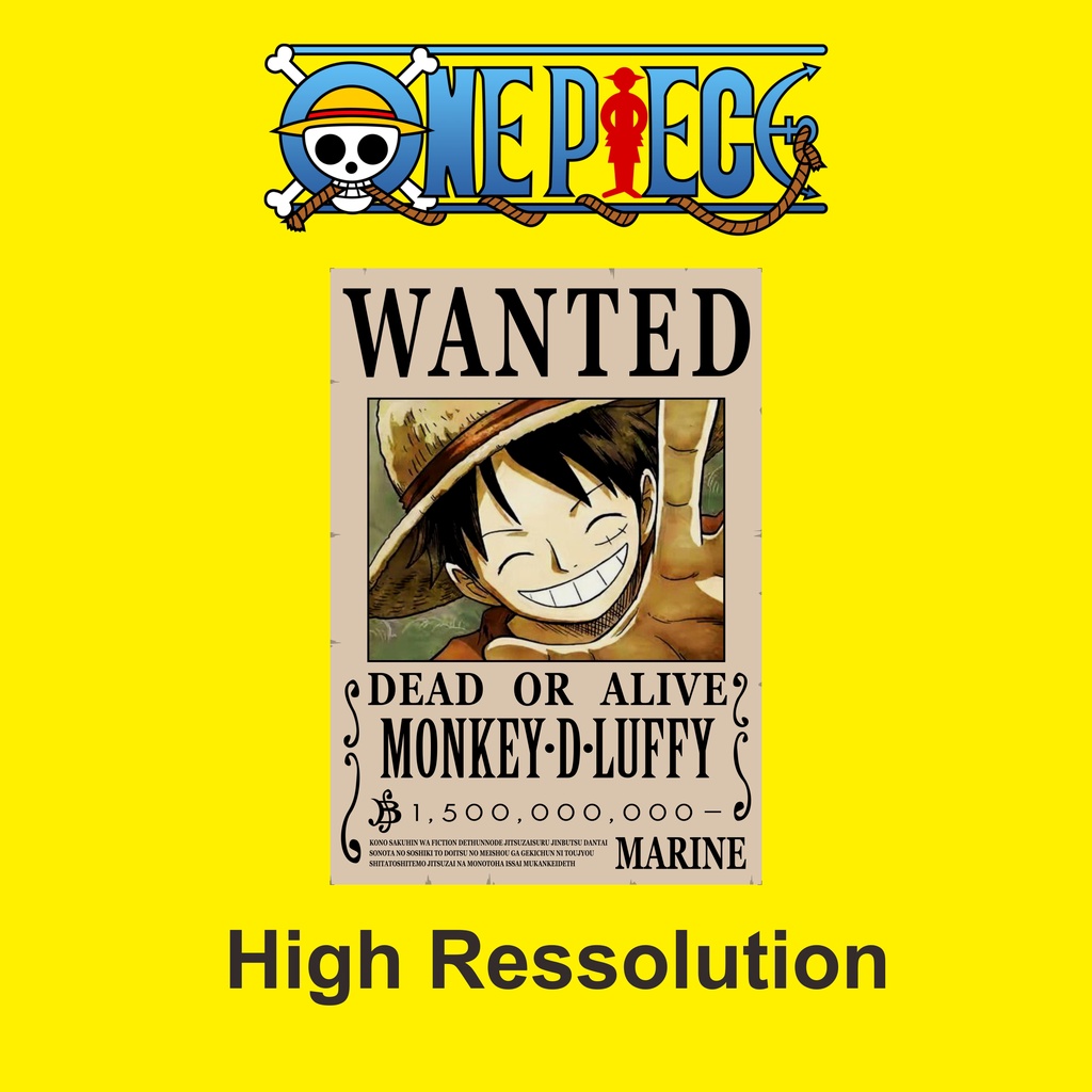 Poster Wanted One Piece Mugiwara (1set poster)-2
