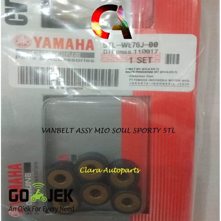 VANBELT ASSY SET ROLLER GREASE MIO SPORTY NOUVO SOUL 5TL VBELT ASSY