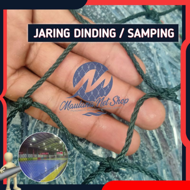Jaring Lapangan Futsal/Voli/Volly/Basket/SepakBola Serbaguna Tebal/Jaring Pagar Lapangan/Jaring D48