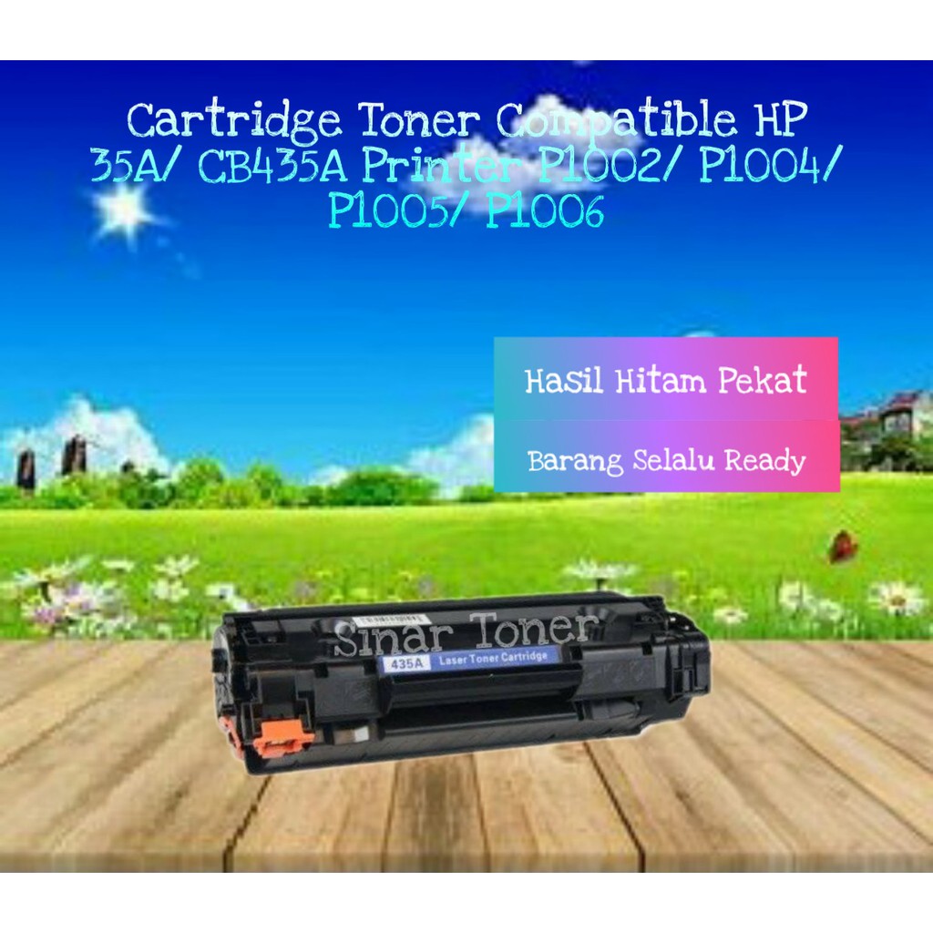 Cartridge Toner Compatible HP 35A CB435A LaserJet P1002 P1004 P1005 P1006 P1003 1005 1006 1002 435A