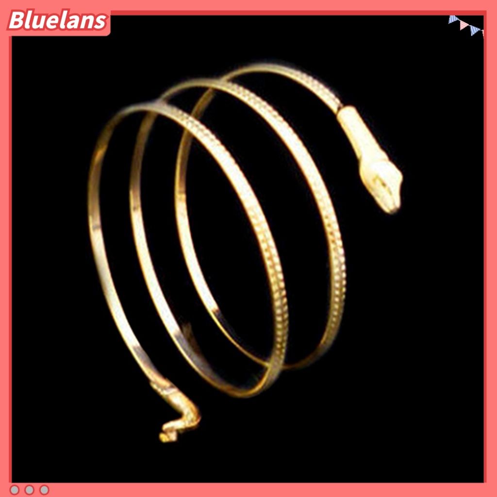 Bluelans Bracelet Fashion Coiled Snake Spiral Armlet Armband Bangle Bracelet for Women