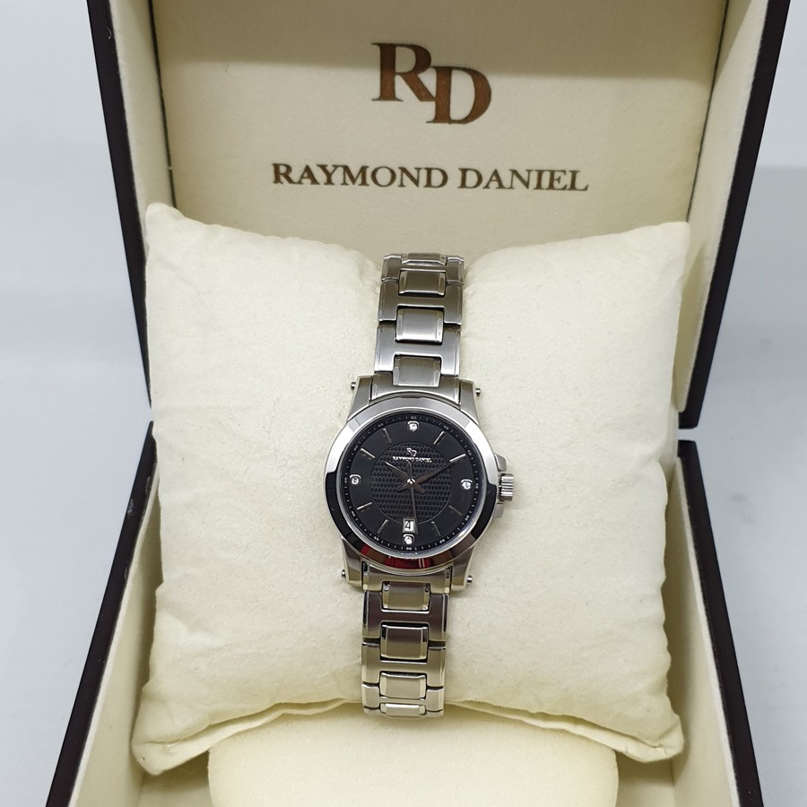 Raymond Daniel RD229D Silver Black,Jam Tangan Couple(BIsa Beli Satuan),Original