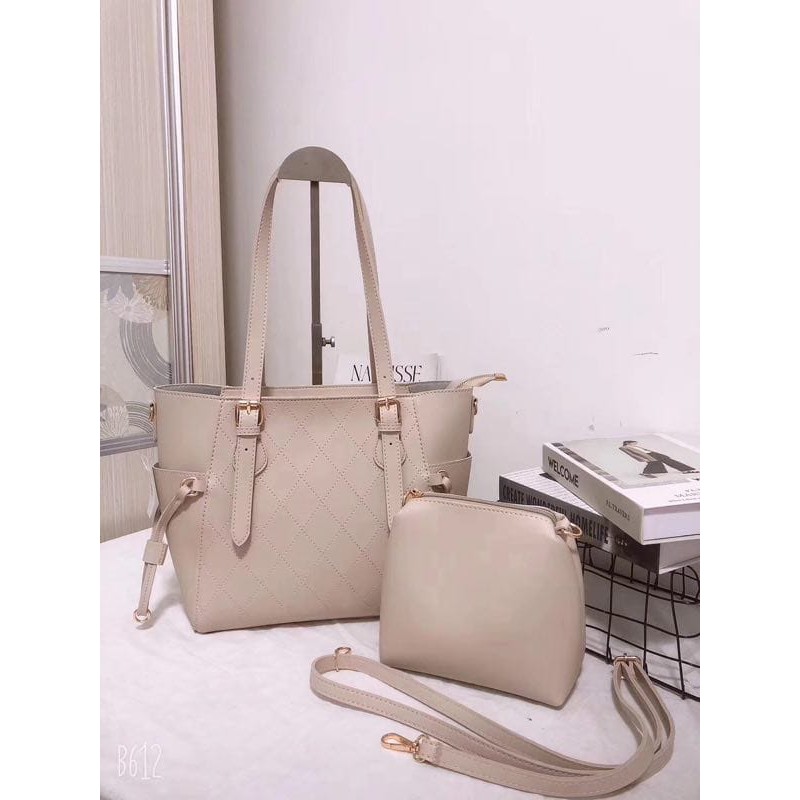 [RESTOCK] #6680 2 in 1 Tas jinjing bahu wanita shoulder hand bag cewe terlaris produk sesuai gambar