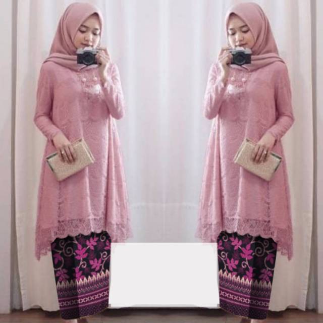 XC - Setelan Safitri / Setelan Wanita Brukat / Fashion Muslim / Setelan Wanita Kekinian dan Trendy