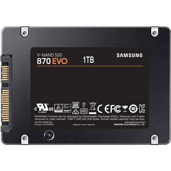 SSD Samsung 870 EVO 1TB 2.5&quot; SATA III Internal SSD SATA3