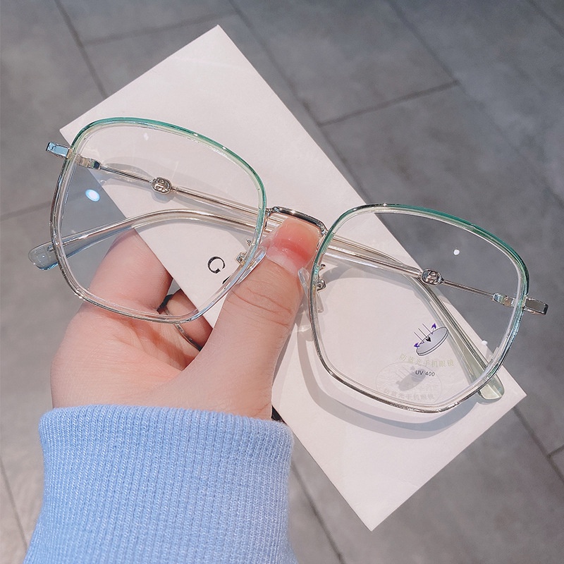 Tr90 Kacamata Oversize Anti Radiasi Bahan Metal Untuk Pria / Wanita