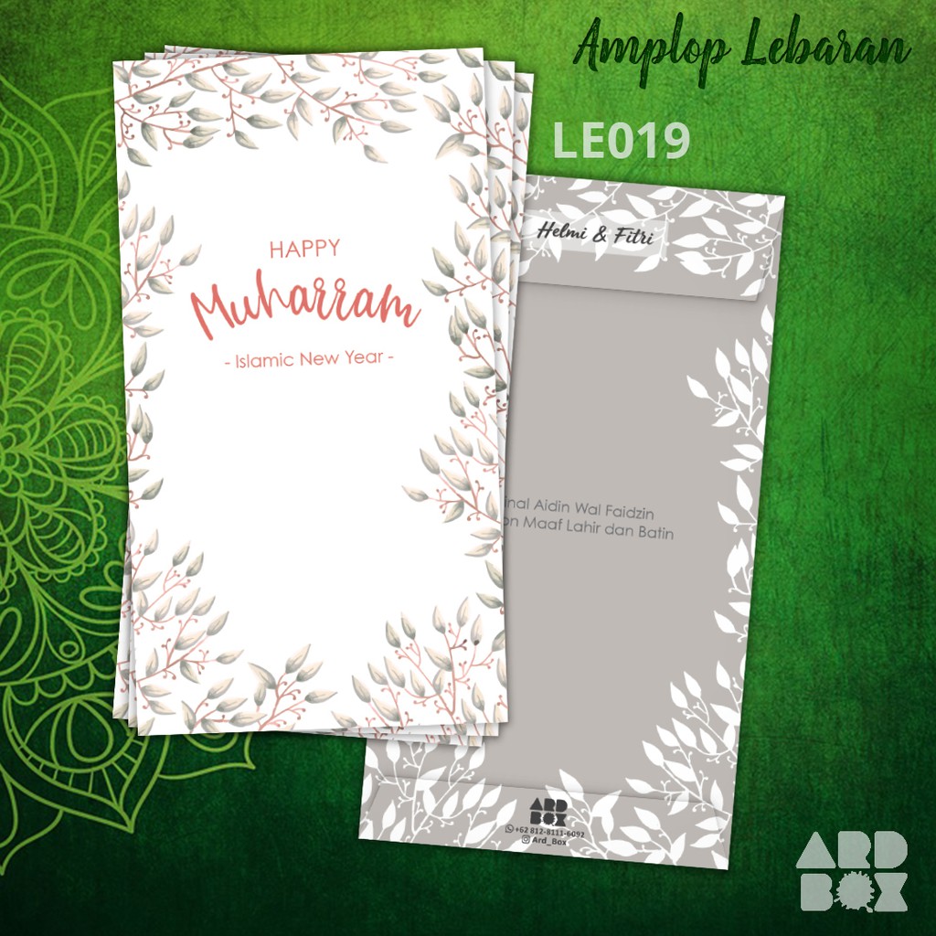 

Amplop Lebaran Angpao Idul Fitri Besar Custom Nama Murah 1 pack 6 pcs LE019