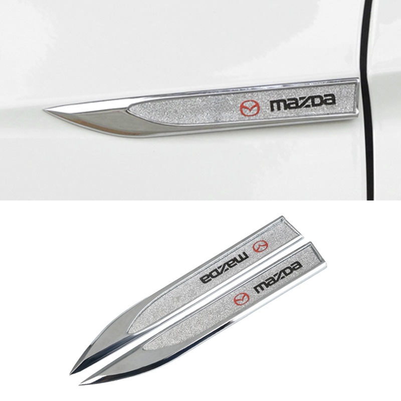 2pcs Stiker Logo Metal Hias Berlian Imitasi Untuk Mazda 2 3 5 6 CX-3 CX-5 CX-7 CX-9 CX-30