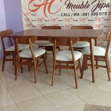 Kursi Makan.Kursi Makan Retro.Set Kursi Jati Jepara