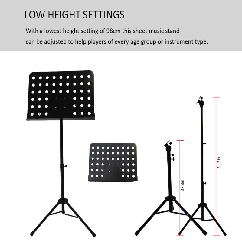 Stand Book Musik Stand Partitur Untuk Buku Musik Hitam Music Stand Book