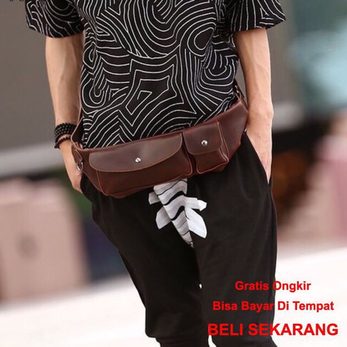 TAS PINGGANG PRIA TAS BAHU IMPORT WESITBAG KULIT TAS SELEMPANG KECIL JF 95