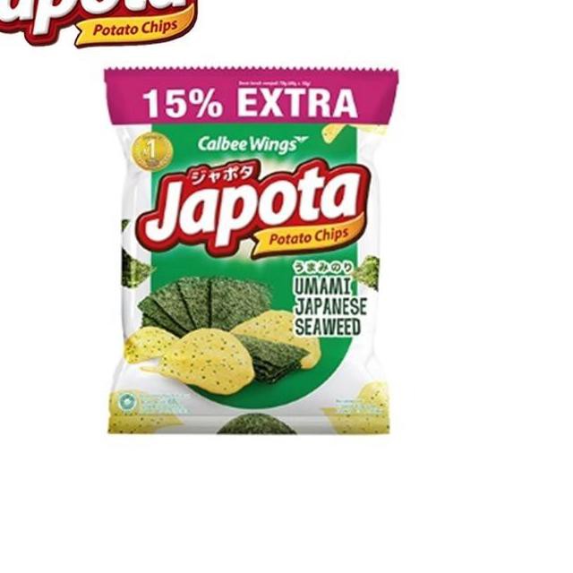 

44F♛ Japota Potato Chips Umami Japanese Seaweed 68 gr Triple Pack TERBARU