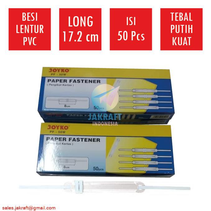 

KENKO Paper Fastener Acco Snelhecter Tulang Plastik Putih PF-508W