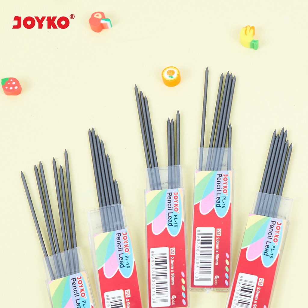 

STR 20 - Isi Pensil Mekanik Besar Joyko PL-16 2B 2.0 mm / pensil lead murah