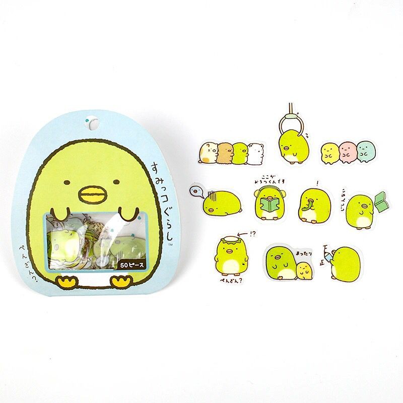 imoda 50Pcs/bag Stiker Lucu Jurnal Serpihan Scrapbooking DIY Label Dekoratif Diary Alat Tulis Album Stiker-C