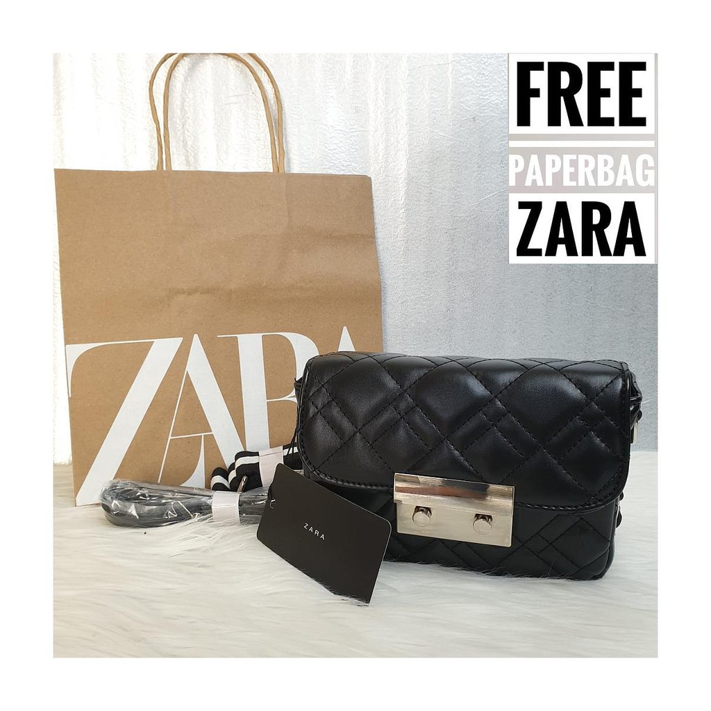 TAS BRANDED ORIGINAL 100% Zara Embroidery Sling Bag SELEMPANG CEWEK WANITA CASUAL FASHION JAKARTA