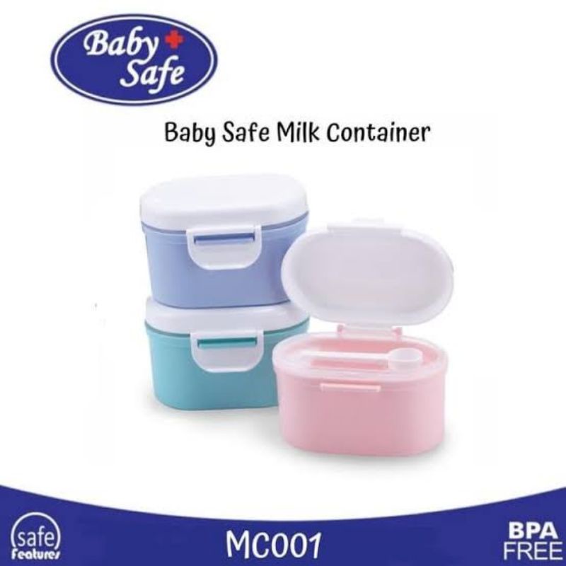 Baby Safe Milk Powder Container - Babysafe Wadah Tempat Bubuk Susu Formula Bayi Kedap Udara - Kotak Susu Bubuk Anak Bayi MC001 MC002 MC003 MC005