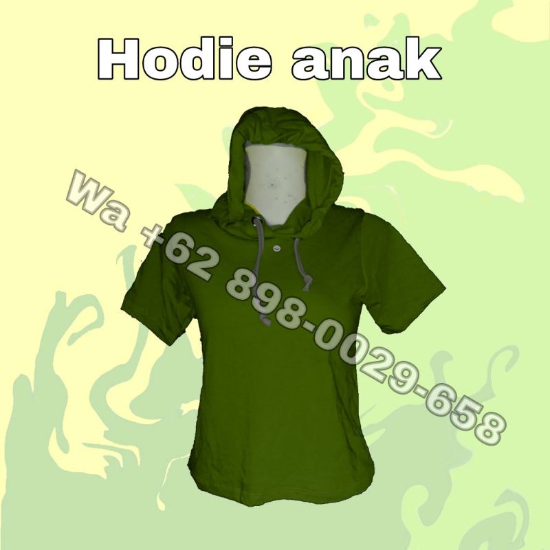 hodie anak tangan pendek