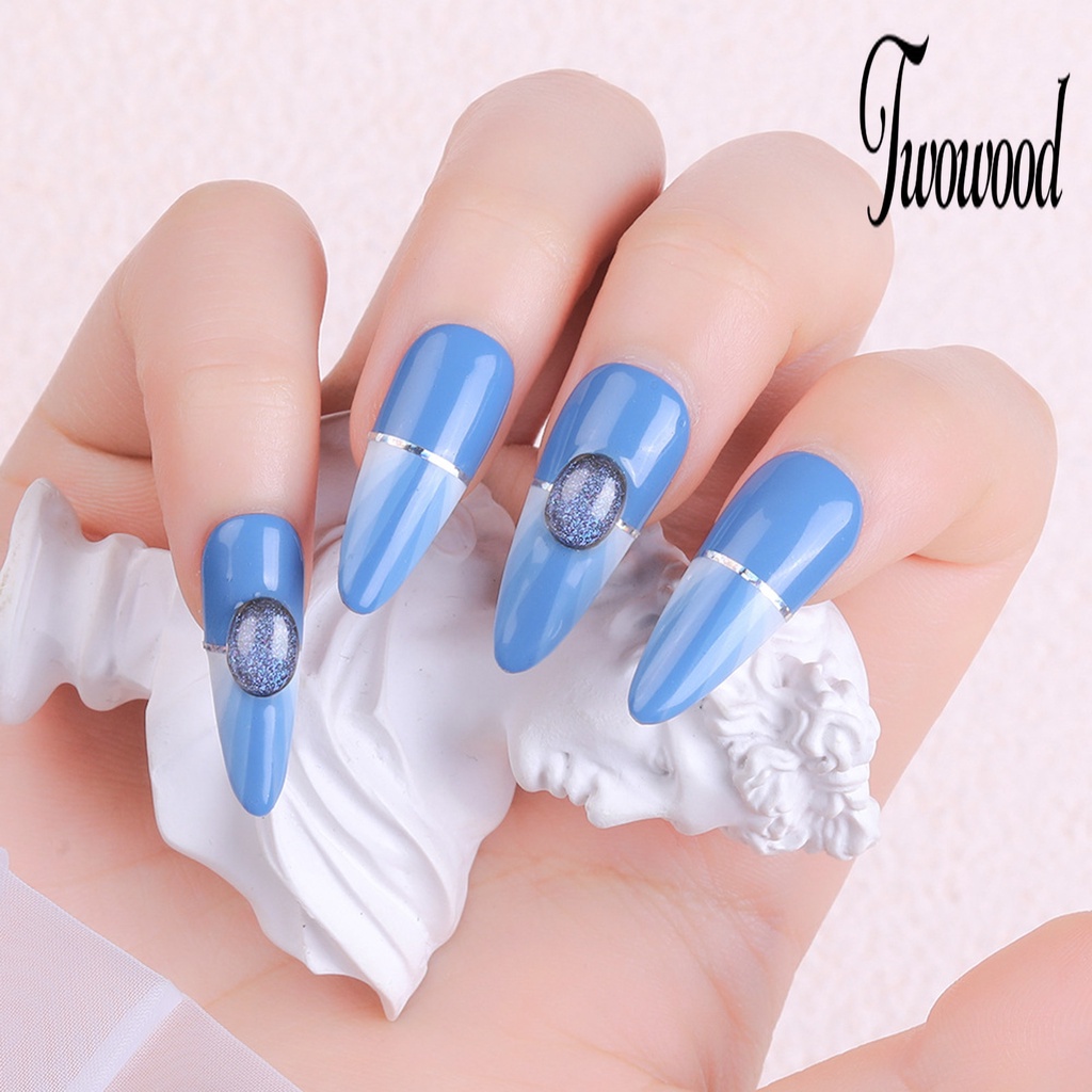 Twowood 50Pcs / Set Ornamen 3D Bahan Resin Untuk Dekorasi Nail Art / Manicure DIY