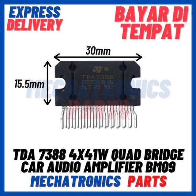 [SMC-9085] TDA7388 TDA 7388 4X41W QUAD BRIDGE CAR AUDIO AMPLIFIER BM09