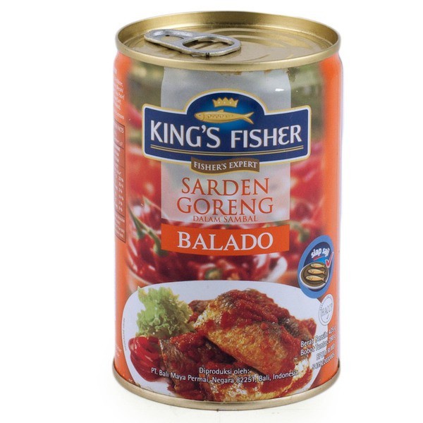 

Kings Fisher Sardine Goreng Saos Balado 425Gr