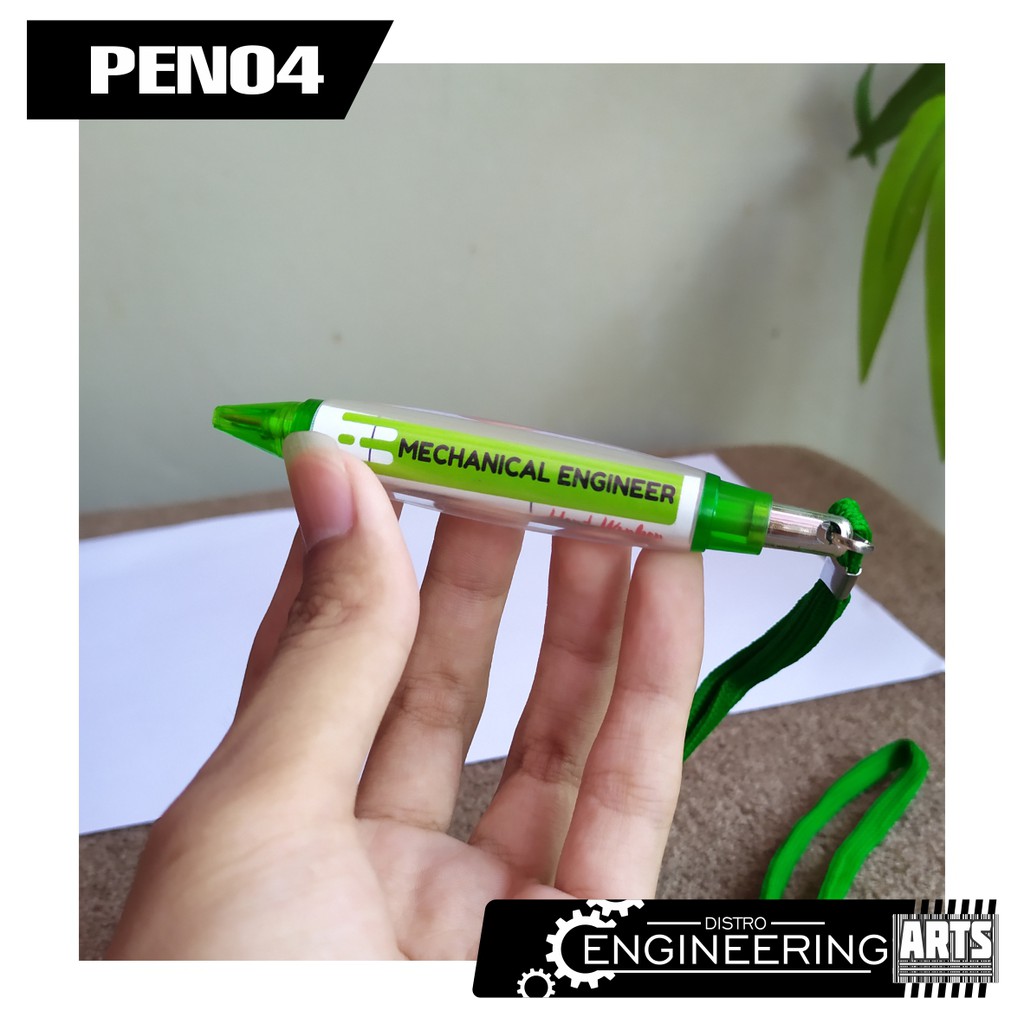 

Souvernir Pulpen Kalung Hijau Sticker Mechanical engineer - PEN04