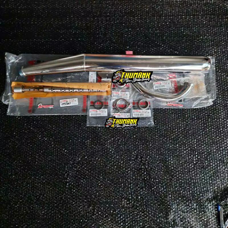 KNALPOT RX KING STANDAR ORIGINAL SET LENGKAP BUKAN BOBOKAN