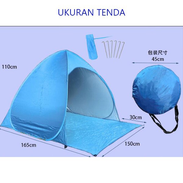 Jual  JE Tenda Piknik Buka Otomatis T03 BUTTERFLY / Tenda Camping Anak / Mainan Tenda Anak & Dewasa
