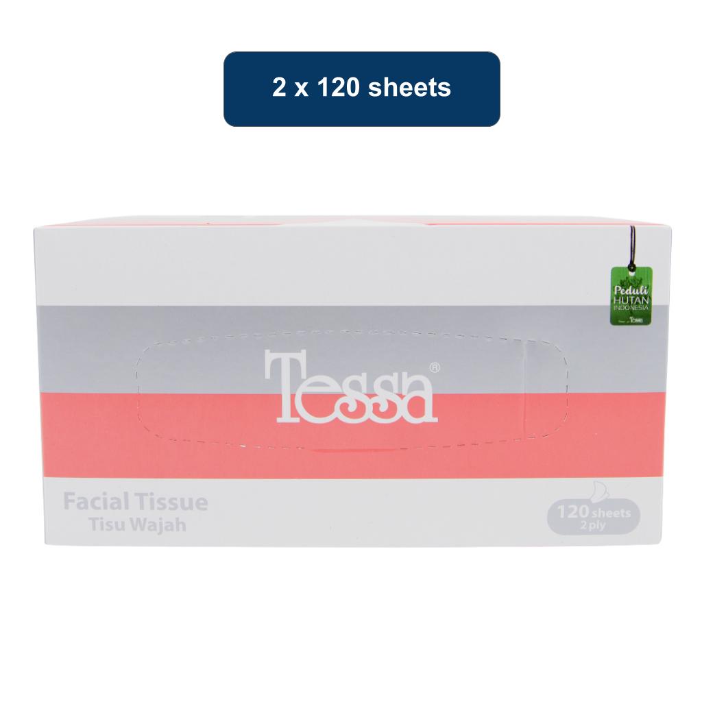 Jual Tessa Facial Tissue Box 2 x 120 pcs | Shopee Indonesia