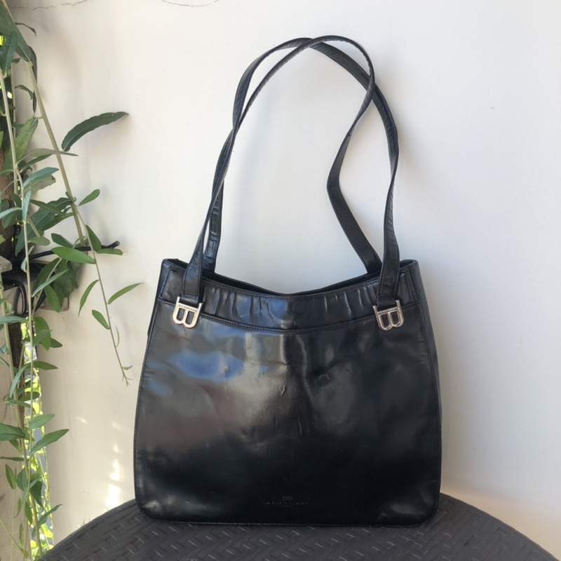 PRELOVED Tas Brand BALENCIAGA Paris Vintage | Tote Bag | Branded | Black
