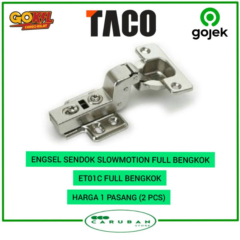 Engsel Sendok Taco Full Bengkok Taco Slow Motion ET01C Engsel Bengkok slowmotion