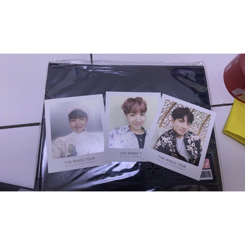 polaroid bts ticket binder wings official