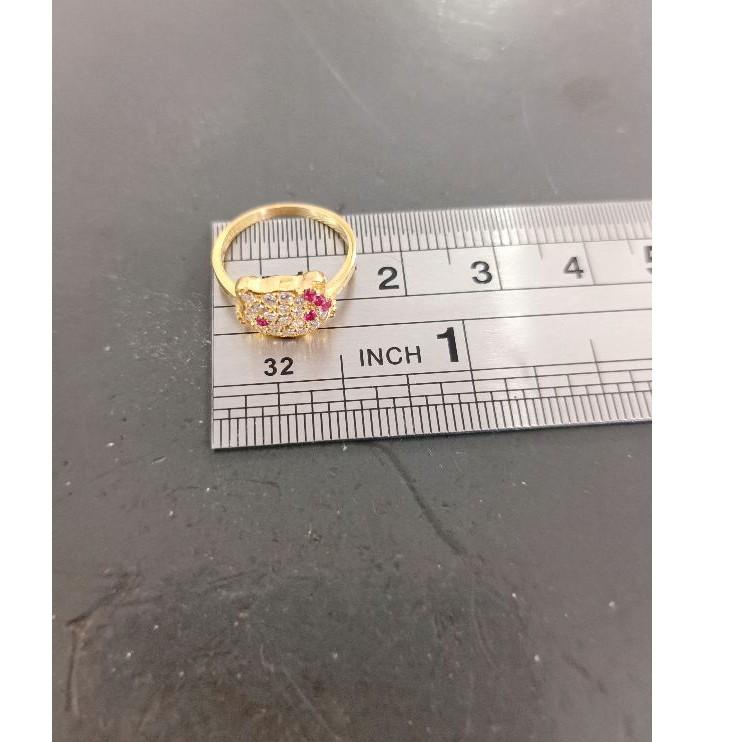 Special Price.. CINCIN ANAK HELLO KITTY PERAK 925 LAPIS MAS