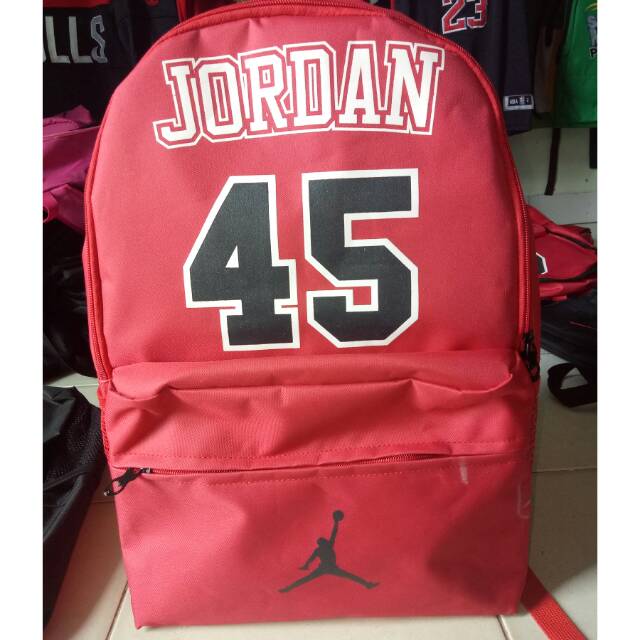 Tas ransel jordan #45 red