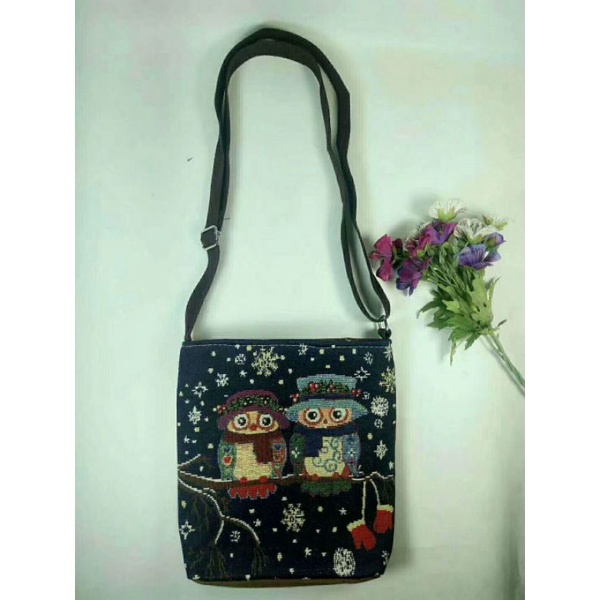 TAS SELEMPANG KANVAS  ETNIC THAILAND RB1816#(2res)