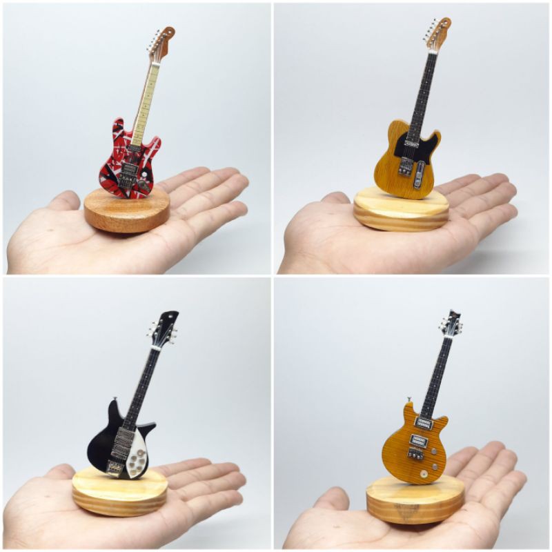 Hiasan dashboard mobil miniatur gitar pajangan rak dinding Hiasan dashboard mobil miniatur gitar pajangan rak dinding