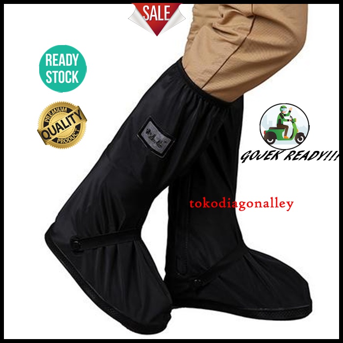 Jas Hujan Sepatu XL L M S Premium Rain Shoes Cover Sepatu Sarung Sepatu Anti Air Waterproof Reflektor Cahaya