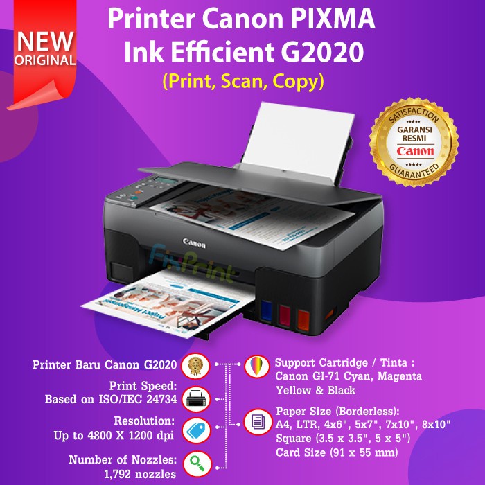 Printer Canon G2020 G-2020 Print Scan Copy Tinta GI70 GI-70 GI71 GI-71