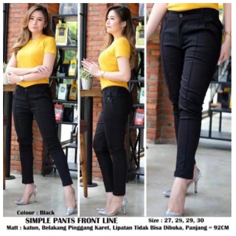 Simple pant bahan melar Celana Formal Halus Rekomendasi Termurah Berkualitas