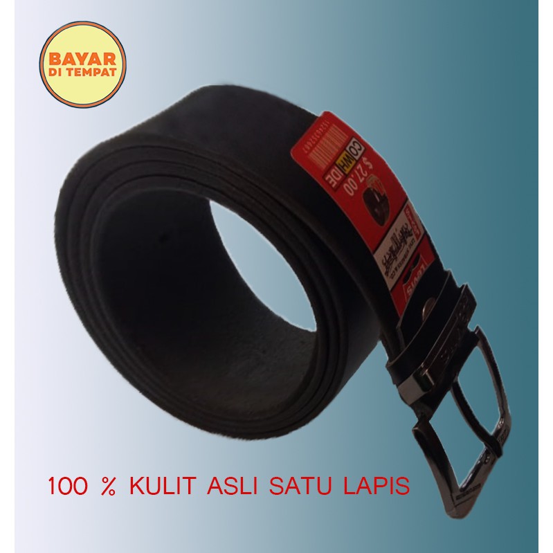 IKAT PINGGANG KULIT PRIA 100% KULIT ASLI,GESPER KULIT PRIA SATU LAPIS,MEN BELT