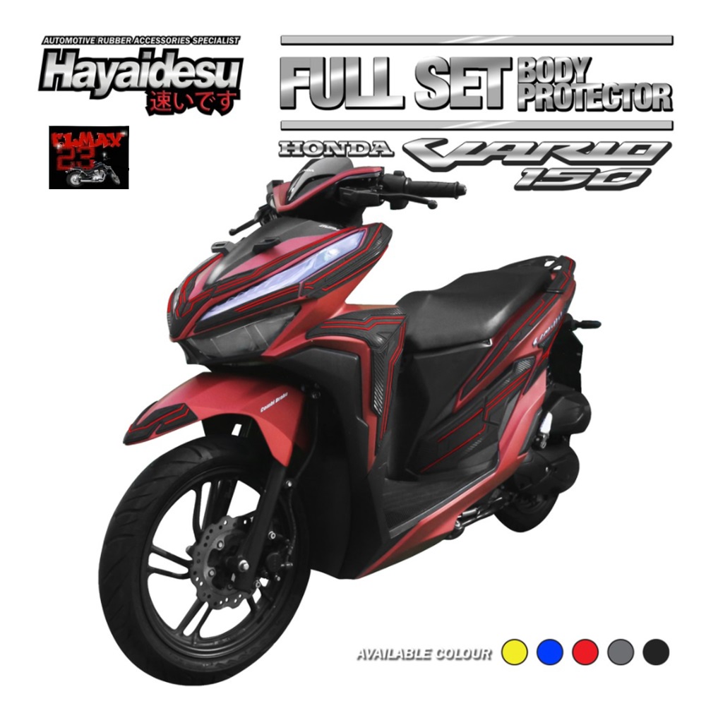 Honda New Vario 125/150 (2018-2022) Body Protector Full Set Cover Hayaidesu // EL23