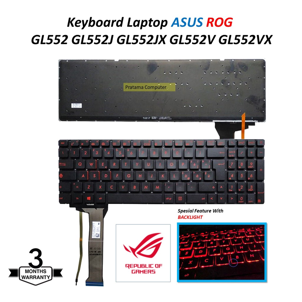 New LCD Screen for ASUS Rog GL552VL GL552VX FHD 30Pin Non-Touch Display