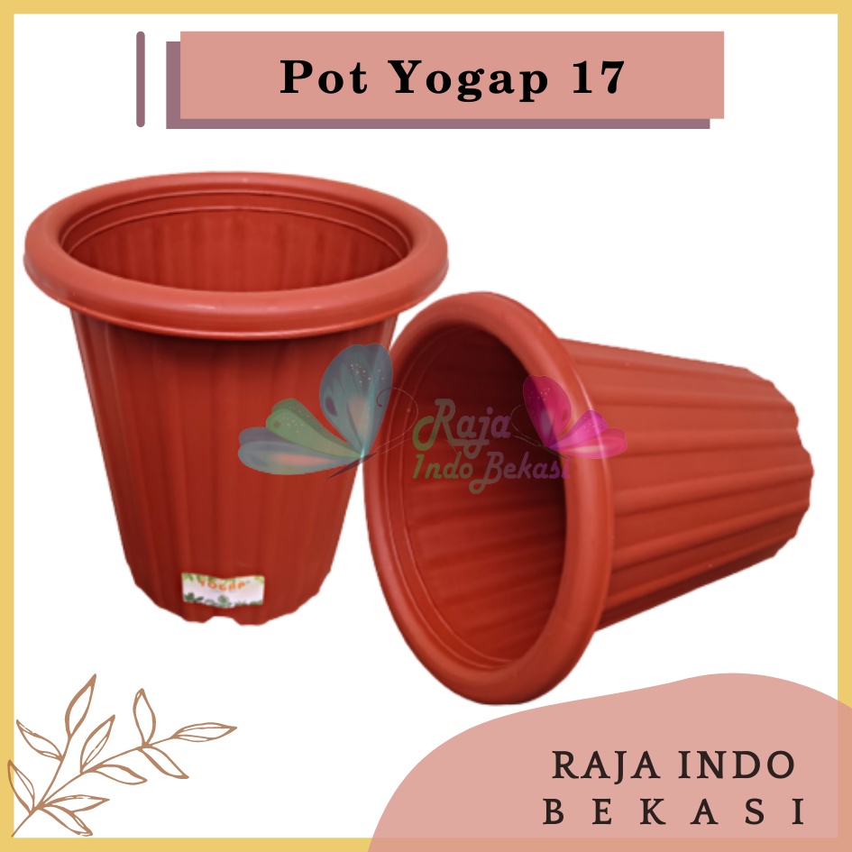 Pot Yogap 17 Merah Bata Coklat Bata Tinggi Tebal Berkualitas Pot Yogap 18 19 25 30 Murah