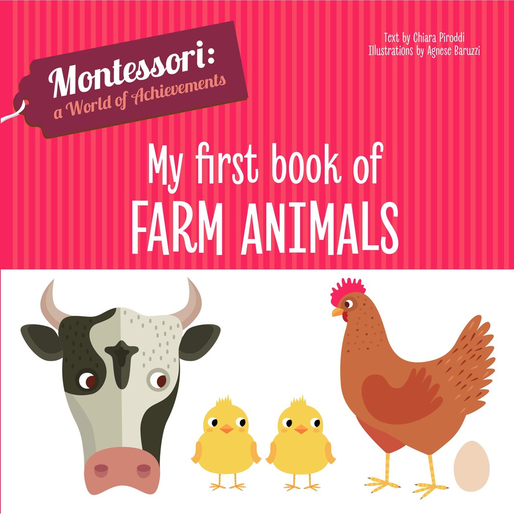 Buku MY FIRST BOOK THE MONTESSORI METHOD - farm wild animals numbers shapes montesori bbw belajar mengenal hewan angka bentuk