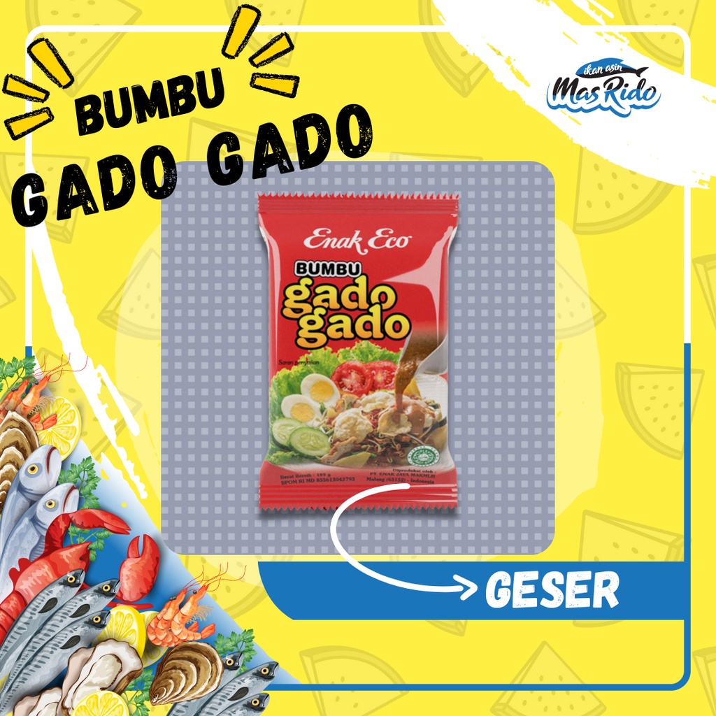 

Bumbu Gado Gado Enak Eco 185 Gr Bumbu Kacang Rempah Praktis Termurah