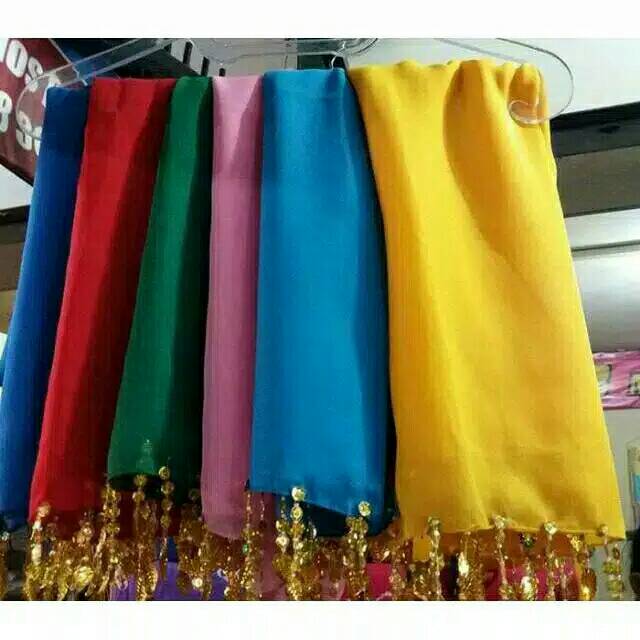 Sampur warna warni//slendang tari anak //sampur anak murah