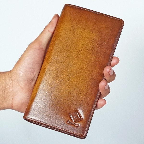 Dompet Pria Dbb13 Model Panjan Kulit Sapi Asli Muat 13 Kartu