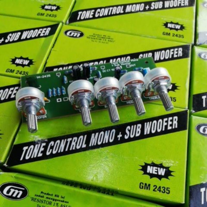 TONE CONTROL MONO GM 2435 PLUS SUBWOOFER HIJAU