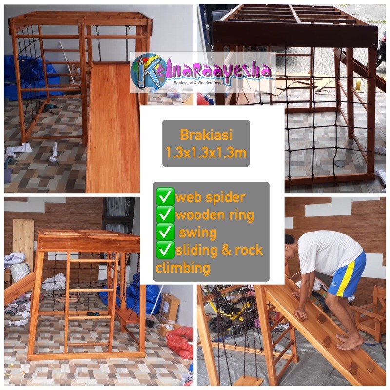 Brakiasi Mahoni Jati 1,3x1,3x1,3 full set (promo)
