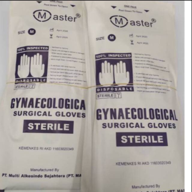 Master Sarung Tangan Steril Obgyn/Gynaecological Surgical Gloves